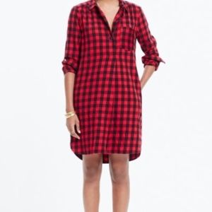 Madewell Plaid ShirtDress